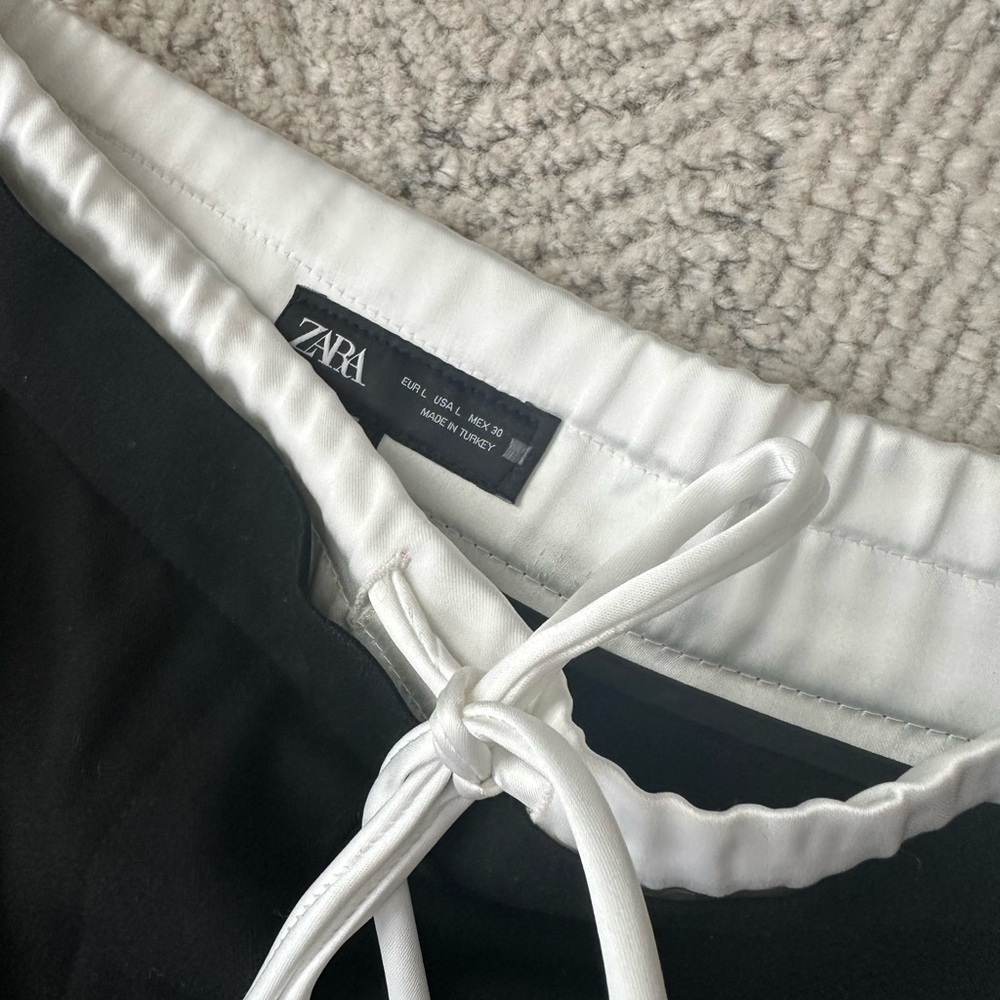 Zara Black Wide-Leg Trousers - Picture 4 of 4